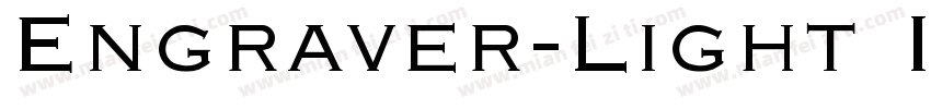 Engraver-Light Italic字体转换